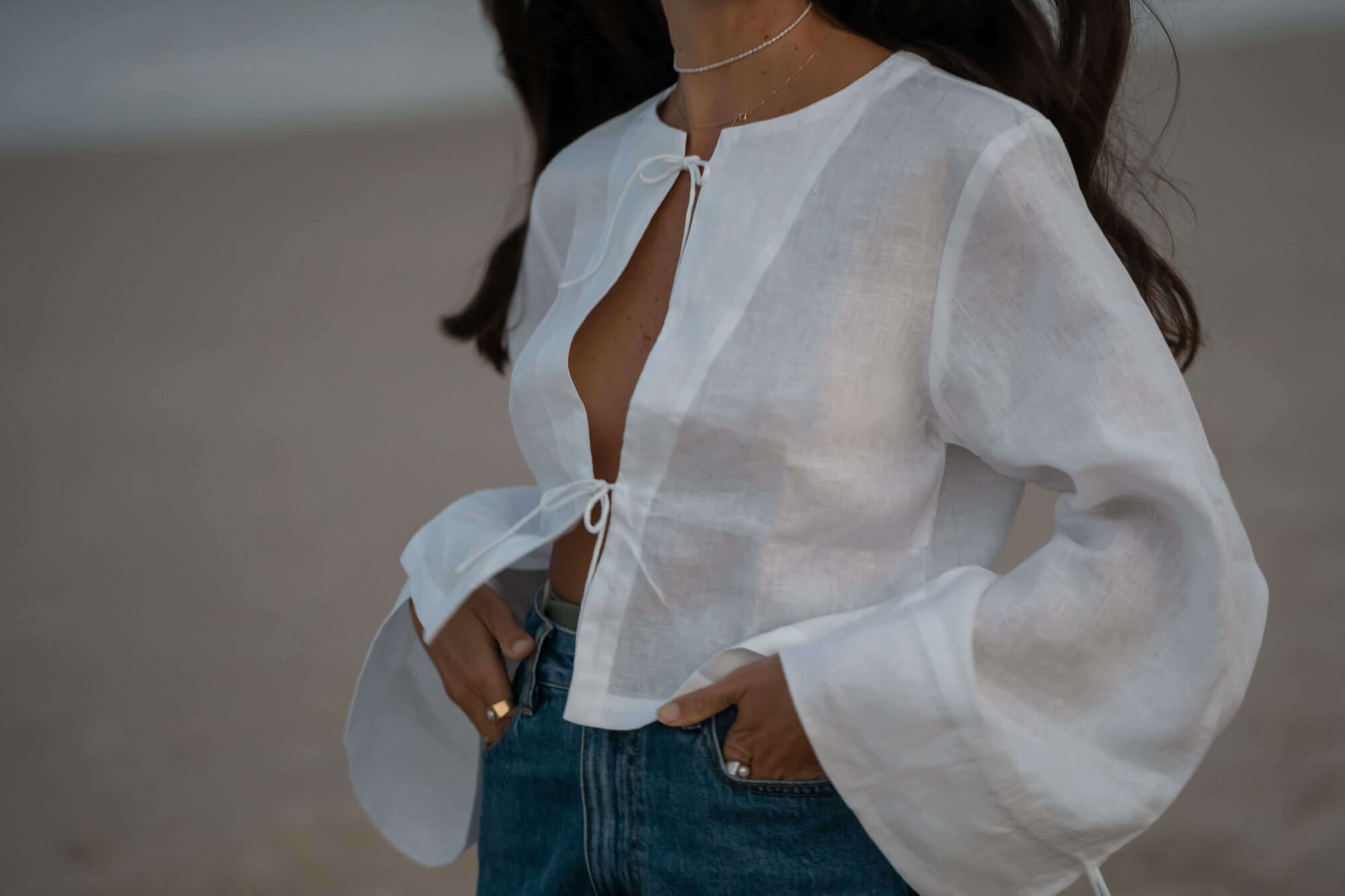une marque éthique pour femmes en France. Des vêtements féminins en lin