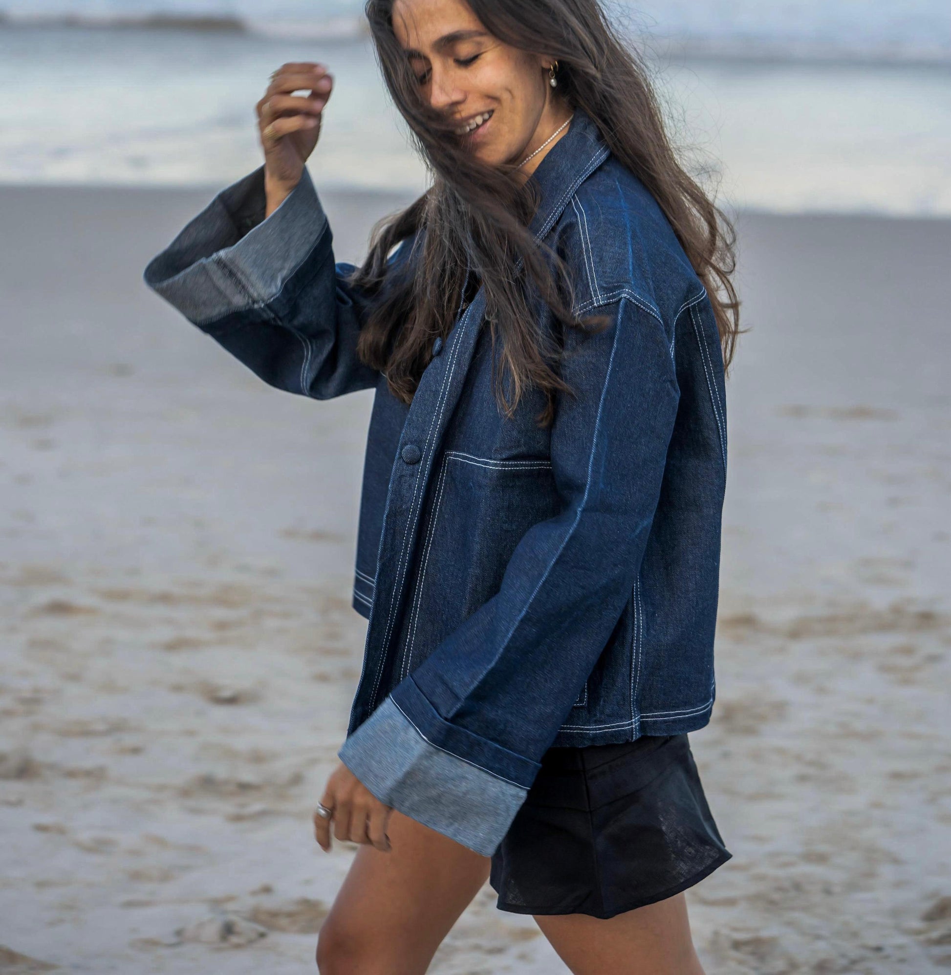 Veste Denim Veste Bleu Foncé Femme Vero Moda Veste Jean Femme